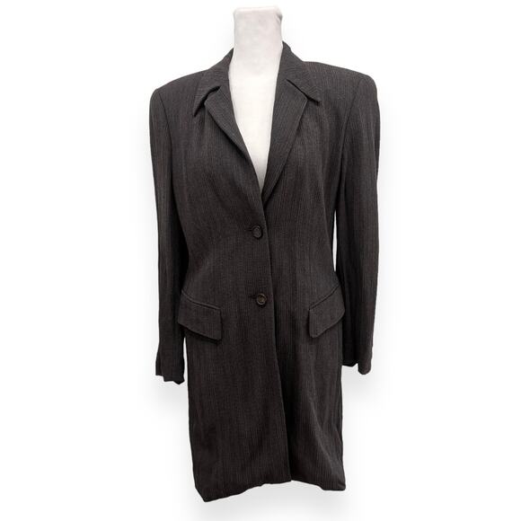Escada Dark Academia Long Jacket Size 36 (Small/Med) - Picture 1 of 8